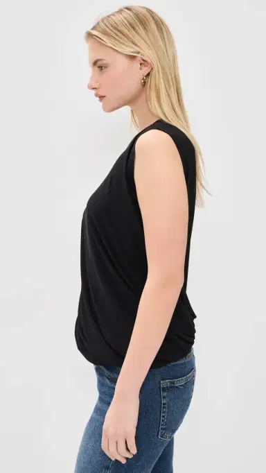Norma Kamali leeveless Twist Top Black | Thumbnail 4 Norma Kamali leeveless Twist Top Black | Thumbnail 4