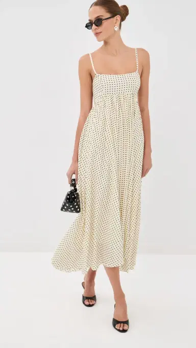 AZEEZA Rachel Polka Dot Midi Dress Polka Dot | Thumbnail 2 AZEEZA Rachel Polka Dot Midi Dress Polka Dot | Thumbnail 2