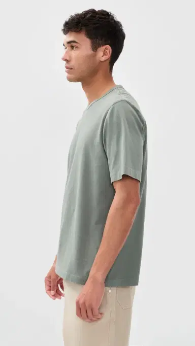 Theory Crew Neck Tee Tinted Ivy | Thumbnail 4 Theory Crew Neck Tee Tinted Ivy | Thumbnail 4