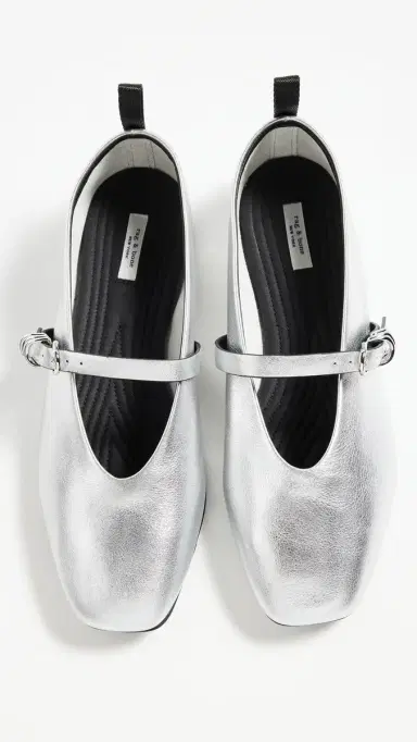 rag & bone Spire Mary Jane Flats Slvr 38 | Thumbnail 5 rag & bone Spire Mary Jane Flats Slvr 38 | Thumbnail 5