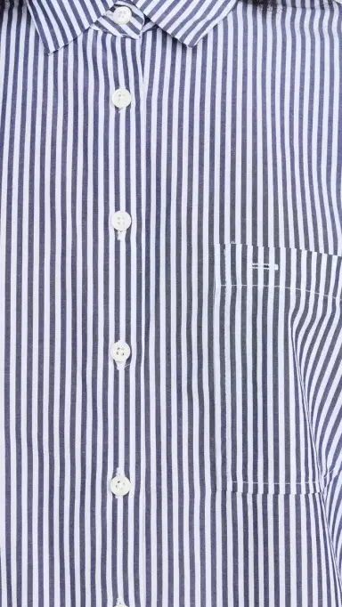 Alex Mill Jo hirt in triped Paper Poplin Navy/White | Thumbnail 6 Alex Mill Jo hirt in triped Paper Poplin Navy/White | Thumbnail 6