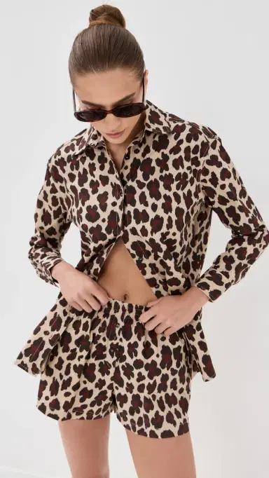 LE BOP Cecilla Button Down Leopard L | Thumbnail 2 LE BOP Cecilla Button Down Leopard L | Thumbnail 2