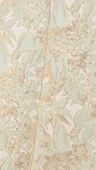ALICE + OLIVIA Eve Sweetheart Mini Dress Off White/Sage | Thumbnail 6 ALICE + OLIVIA Eve Sweetheart Mini Dress Off White/Sage | Thumbnail 6