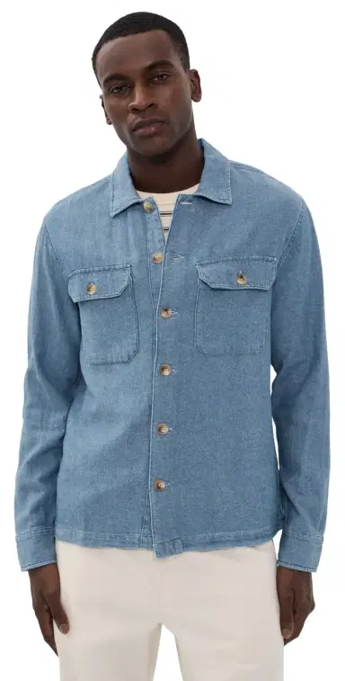 RAILS Hayes Shirt Medium Wash Indigo | Thumbnail 1 RAILS Hayes Shirt Medium Wash Indigo | Thumbnail 1