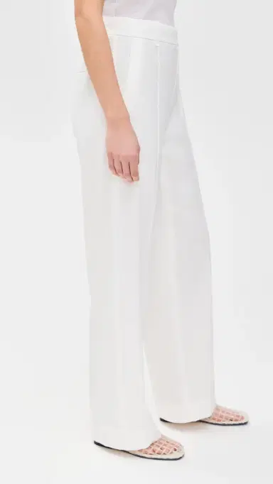 Vince High Rise Pull On Linen Pants Off White | Thumbnail 4 Vince High Rise Pull On Linen Pants Off White | Thumbnail 4