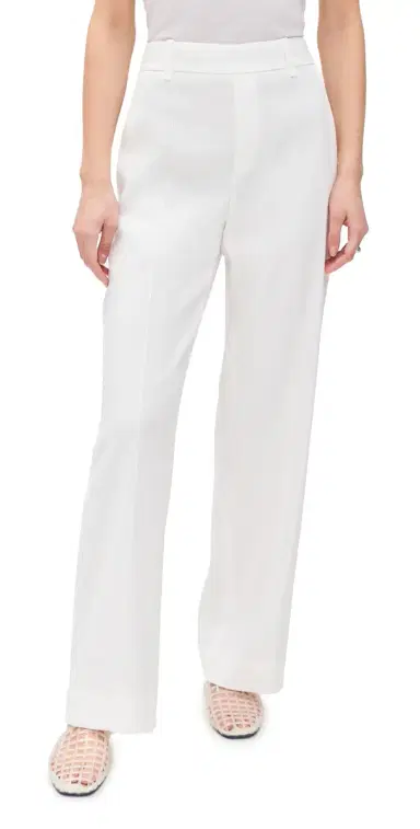 Vince High Rise Pull On Linen Pants Off White | Thumbnail 1 Vince High Rise Pull On Linen Pants Off White | Thumbnail 1