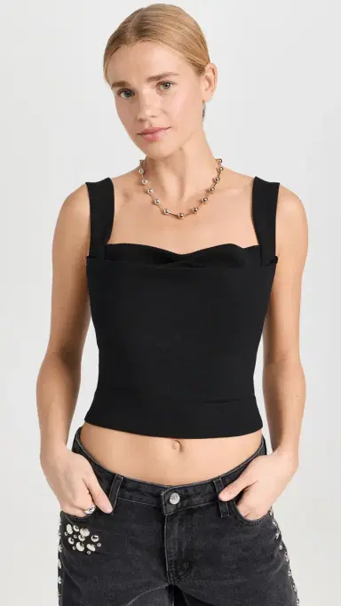 MIAOU Imogene Corset Blouse Black M | Thumbnail 2 MIAOU Imogene Corset Blouse Black M | Thumbnail 2