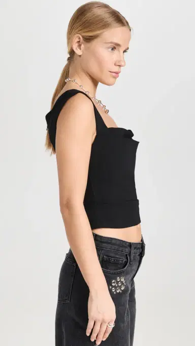 MIAOU Imogene Corset Blouse Black M | Thumbnail 4 MIAOU Imogene Corset Blouse Black M | Thumbnail 4