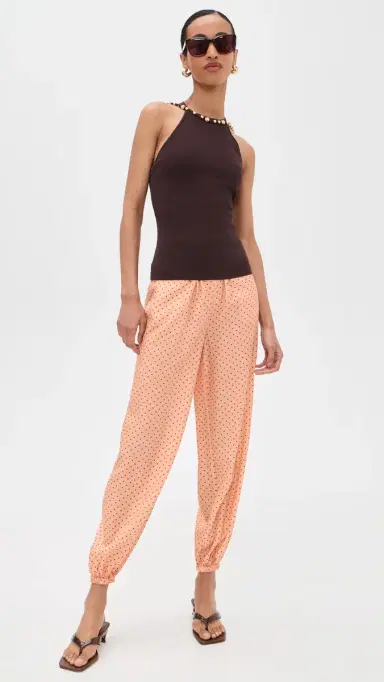 Posse Evie Balloon Pants Tangerine Polka Dot M | Thumbnail 5 Posse Evie Balloon Pants Tangerine Polka Dot M | Thumbnail 5