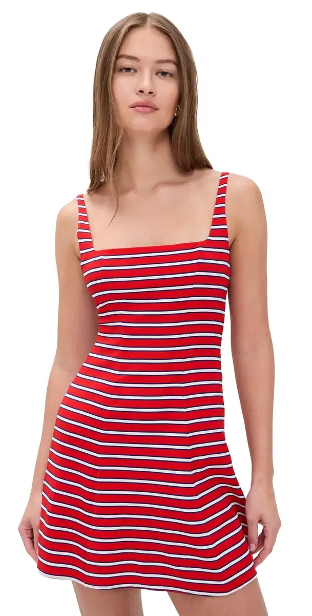 Julia Scoop Neck Mini Dress Teakwood Chili Pepper Julia Scoop Neck Mini Dress Teakwood Chili Pepper