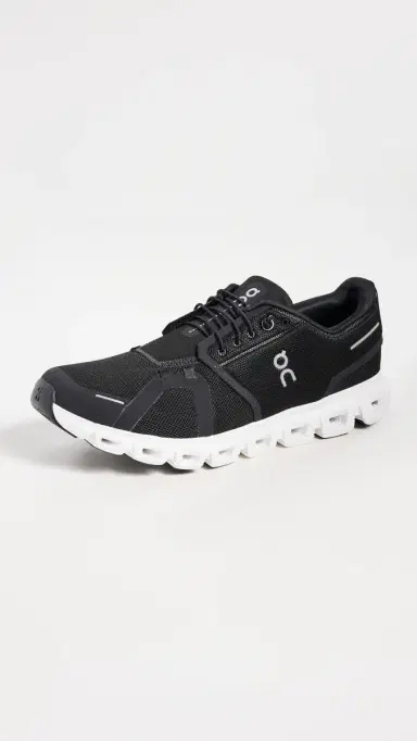 ON Cloud 6 Sneakers Black White 9 | Thumbnail 2 ON Cloud 6 Sneakers Black White 9 | Thumbnail 2