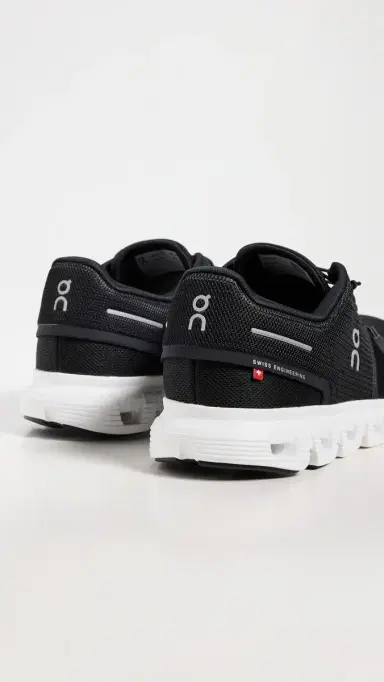 ON Cloud 6 Sneakers Black White 9 | Thumbnail 3 ON Cloud 6 Sneakers Black White 9 | Thumbnail 3