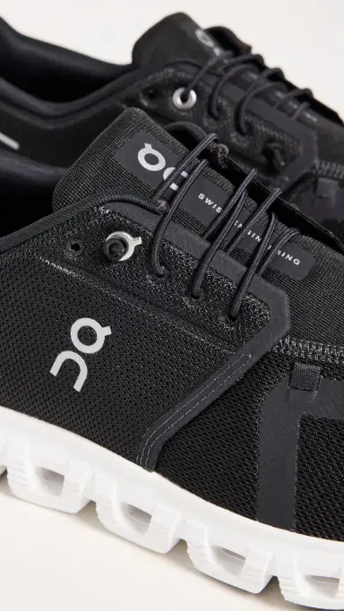 ON Cloud 6 Sneakers Black White 9 | Thumbnail 5 ON Cloud 6 Sneakers Black White 9 | Thumbnail 5