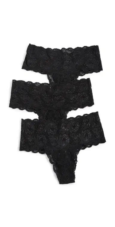 Cosabella Never Say Never Comfy Thongs 3 Pack Blk Blk Blk S/M | Thumbnail 1 Cosabella Never Say Never Comfy Thongs 3 Pack Blk Blk Blk S/M | Thumbnail 1