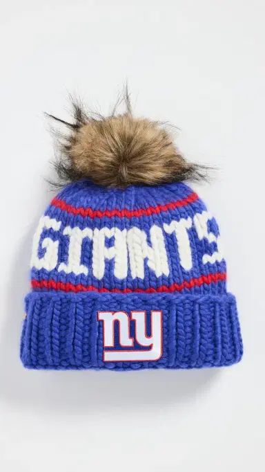 Lele Sadoughi Giants Beanie Royal Blue One Size | Thumbnail 2 Lele Sadoughi Giants Beanie Royal Blue One Size | Thumbnail 2