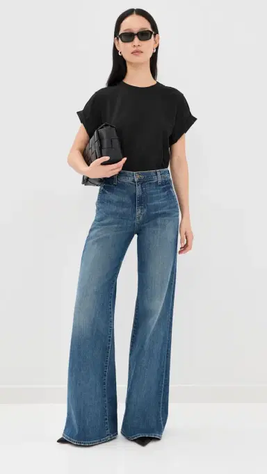 Victoria Beckham Tilly T-Shirt Black | Thumbnail 5 Victoria Beckham Tilly T-Shirt Black | Thumbnail 5