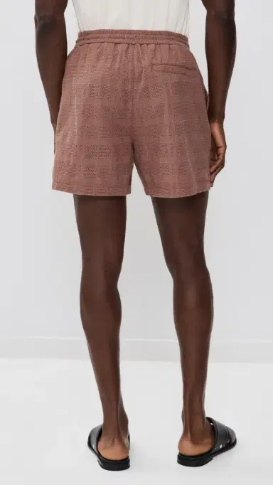 Les Deux Charlie Knit Shorts 5 Cognac Red | Thumbnail 3 Les Deux Charlie Knit Shorts 5 Cognac Red | Thumbnail 3