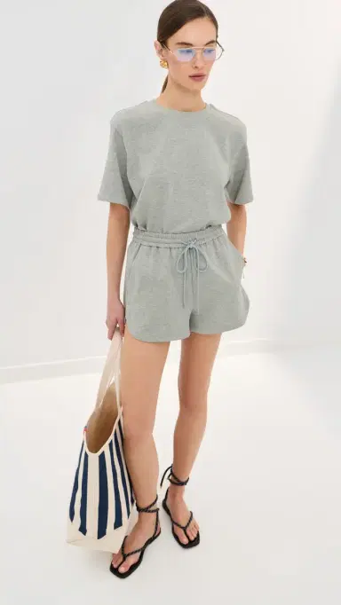 LE BOP Hayley Shorts Heather Grey L | Thumbnail 5 LE BOP Hayley Shorts Heather Grey L | Thumbnail 5