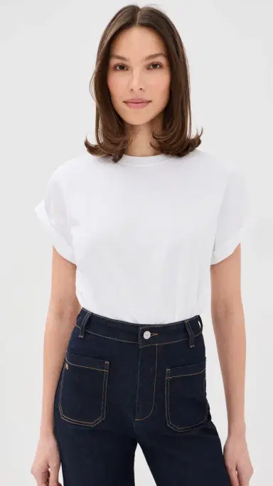 Victoria Beckham Tilly T-Shirt White | Thumbnail 2 Victoria Beckham Tilly T-Shirt White | Thumbnail 2