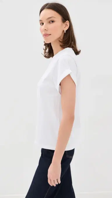 Victoria Beckham Tilly T-Shirt White | Thumbnail 4 Victoria Beckham Tilly T-Shirt White | Thumbnail 4