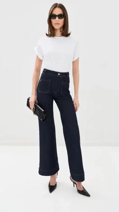Victoria Beckham Tilly T-Shirt White | Thumbnail 5 Victoria Beckham Tilly T-Shirt White | Thumbnail 5