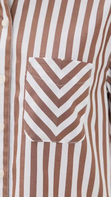 rag & bone Lucia tripe Poplin Shirt Brwst | Thumbnail 6 rag & bone Lucia tripe Poplin Shirt Brwst | Thumbnail 6