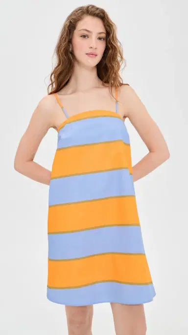 Marimekko Pelit Galleria Dress Blue/Orange 42 | Thumbnail 2 Marimekko Pelit Galleria Dress Blue/Orange 42 | Thumbnail 2