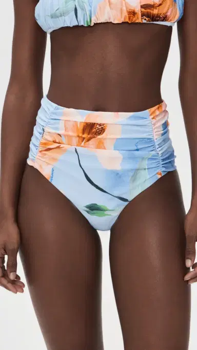 MINKPINK Sunspell Ruched Bikini Bottoms Watercolor Floral | Thumbnail 2 MINKPINK Sunspell Ruched Bikini Bottoms Watercolor Floral | Thumbnail 2