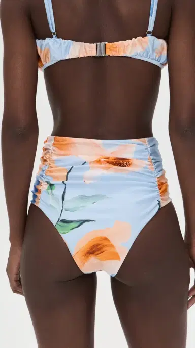 MINKPINK Sunspell Ruched Bikini Bottoms Watercolor Floral | Thumbnail 3 MINKPINK Sunspell Ruched Bikini Bottoms Watercolor Floral | Thumbnail 3