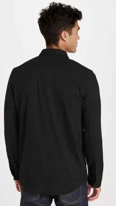 Faherty egend Sweater Shirt Heathered Black Twill | Thumbnail 3 Faherty egend Sweater Shirt Heathered Black Twill | Thumbnail 3