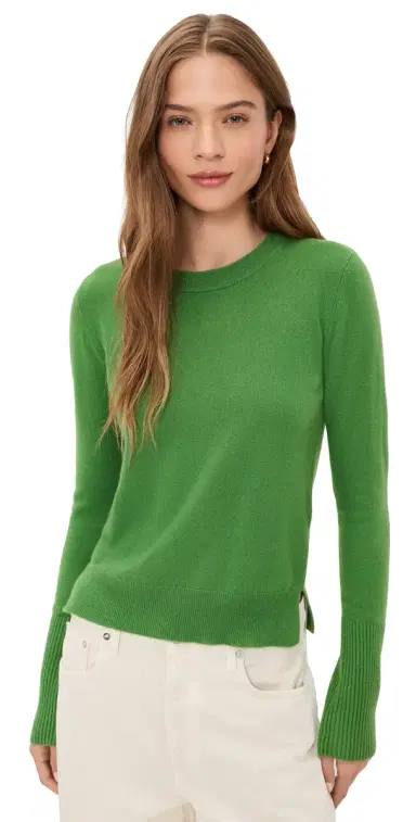 La Ligne Solid Lean Lines Sweater Cactus | Thumbnail 1 La Ligne Solid Lean Lines Sweater Cactus | Thumbnail 1