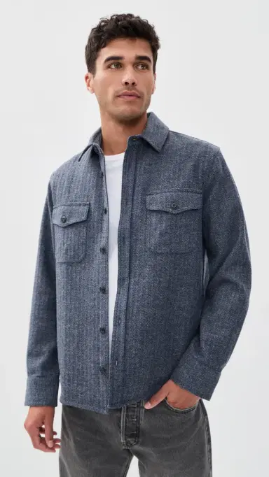 Taylor Stitch The CPO Shirt Jacket Indigo Ash Herringbone | Thumbnail 2 Taylor Stitch The CPO Shirt Jacket Indigo Ash Herringbone | Thumbnail 2