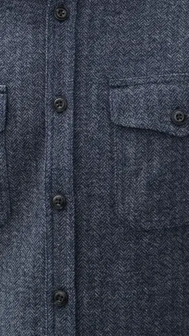 Taylor Stitch The CPO Shirt Jacket Indigo Ash Herringbone | Thumbnail 6 Taylor Stitch The CPO Shirt Jacket Indigo Ash Herringbone | Thumbnail 6
