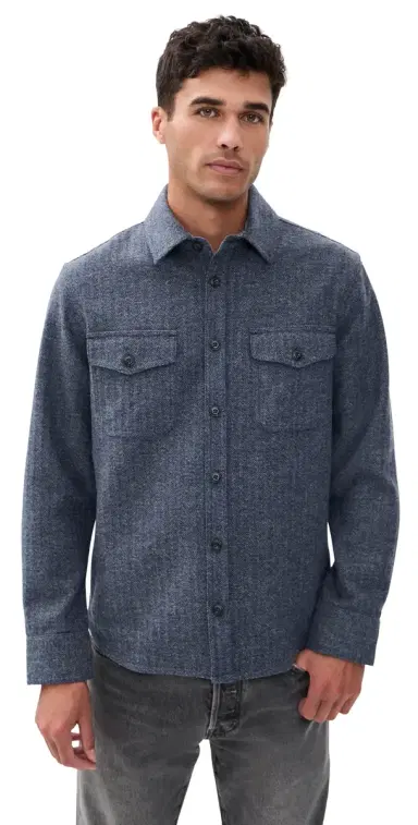 Taylor Stitch The CPO Shirt Jacket Indigo Ash Herringbone | Thumbnail 1 Taylor Stitch The CPO Shirt Jacket Indigo Ash Herringbone | Thumbnail 1