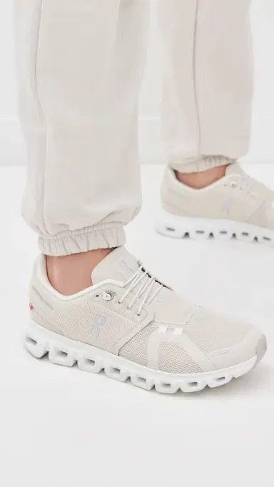 ON Cloud 6 Sneakers Pearl/White 8 | Thumbnail 3 ON Cloud 6 Sneakers Pearl/White 8 | Thumbnail 3