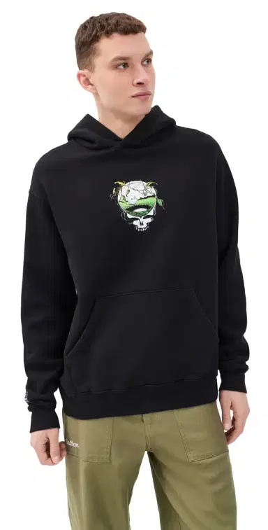 Malbon x Grateful Dead Fesque Hoodie Black | Thumbnail 1 Malbon x Grateful Dead Fesque Hoodie Black | Thumbnail 1