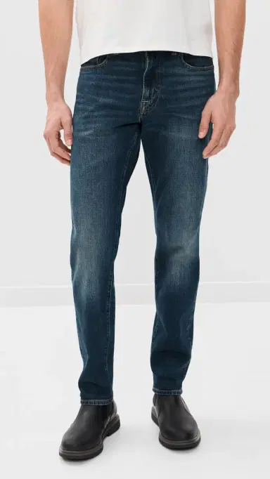 Madewell New Athletic Slim Danden Jeans Danden Wash | Thumbnail 2 Madewell New Athletic Slim Danden Jeans Danden Wash | Thumbnail 2