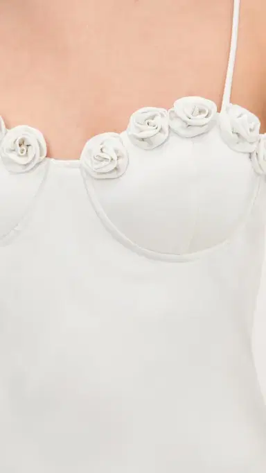 Runaway the Label Lavena Floral Detail Maxi Dress Pearl | Thumbnail 6 Runaway the Label Lavena Floral Detail Maxi Dress Pearl | Thumbnail 6
