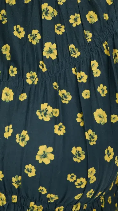 Merlette Villard Print Dress Lemon Navy Floral Print | Thumbnail 6 Merlette Villard Print Dress Lemon Navy Floral Print | Thumbnail 6