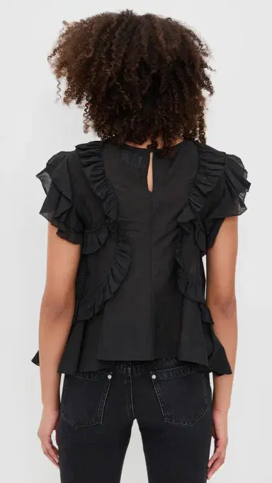 Isabel Marant Étoile Nalou Top Black | Thumbnail 3 Isabel Marant Étoile Nalou Top Black | Thumbnail 3