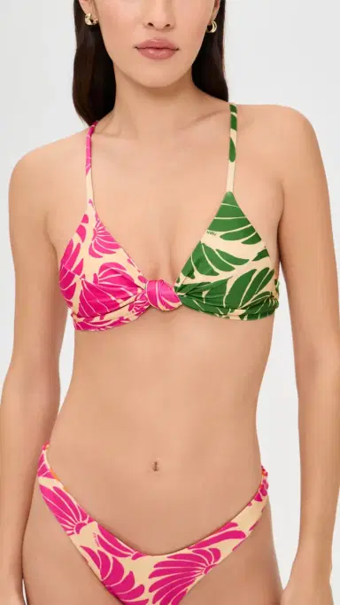 FARM Rio Banana Wings Knot Bikini Top Banana Wings Pink | Thumbnail 2 FARM Rio Banana Wings Knot Bikini Top Banana Wings Pink | Thumbnail 2