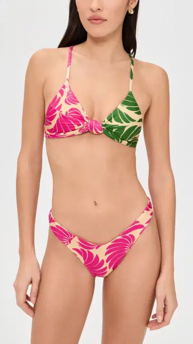 FARM Rio Banana Wings Knot Bikini Top Banana Wings Pink | Thumbnail 5 FARM Rio Banana Wings Knot Bikini Top Banana Wings Pink | Thumbnail 5