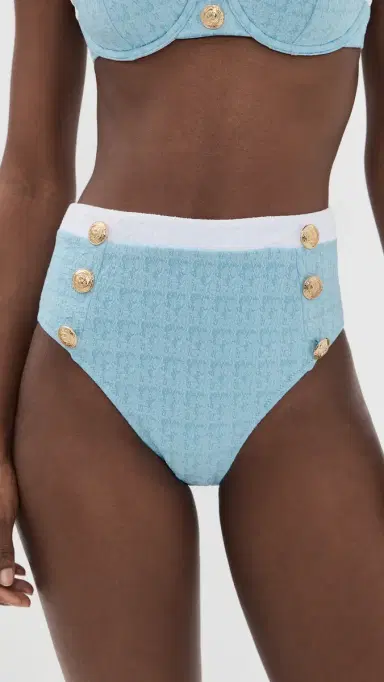 L'AGENCE Vanessa Colorblock Chic High Waisted Bottoms Powder Blue | Thumbnail 2 L'AGENCE Vanessa Colorblock Chic High Waisted Bottoms Powder Blue | Thumbnail 2