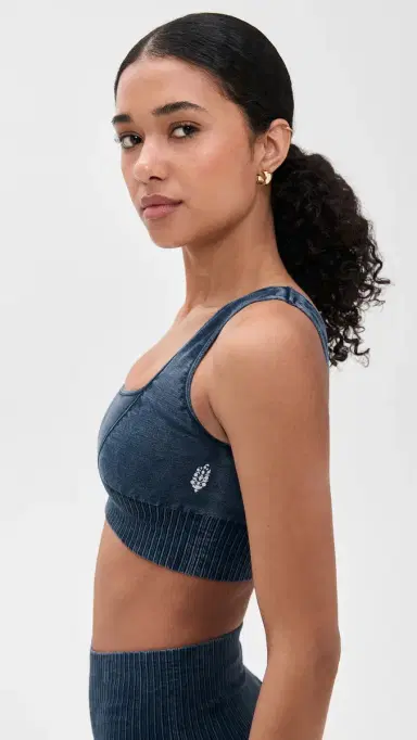 FP Movement Square Neck Good Karma Bra Navy XS/S | Thumbnail 4 FP Movement Square Neck Good Karma Bra Navy XS/S | Thumbnail 4