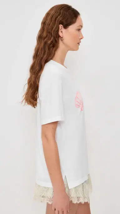 Sunny Somewhere Seashells by The Seashore Tee White | Thumbnail 4 Sunny Somewhere Seashells by The Seashore Tee White | Thumbnail 4