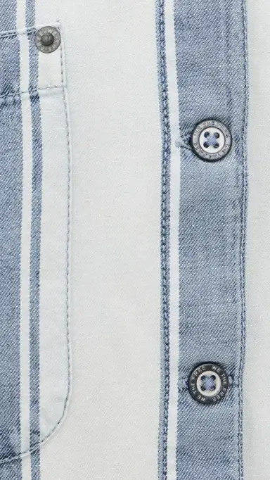 Free People Crossroads Striped Button Down Shirt Indigo Combo | Thumbnail 6 Free People Crossroads Striped Button Down Shirt Indigo Combo | Thumbnail 6