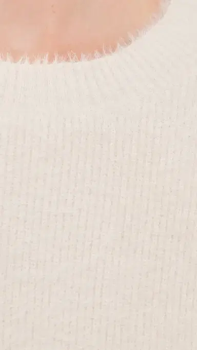 L'AGENCE Guinevere Crop Crew Sweater Vintage White | Thumbnail 6 L'AGENCE Guinevere Crop Crew Sweater Vintage White | Thumbnail 6