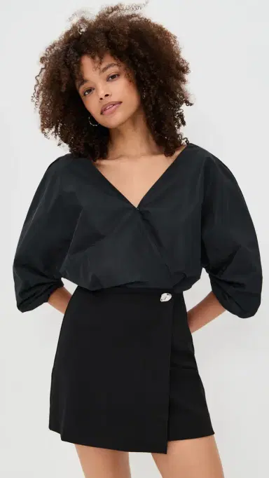 Staud Orion Mini Dress Black | Thumbnail 2 Staud Orion Mini Dress Black | Thumbnail 2