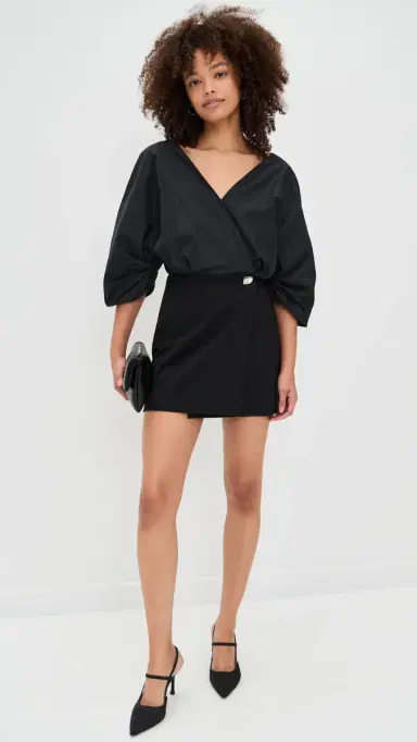 Staud Orion Mini Dress Black | Thumbnail 5 Staud Orion Mini Dress Black | Thumbnail 5