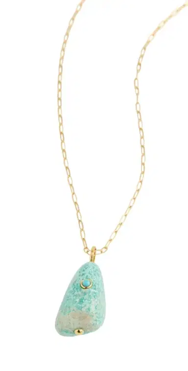 Lizzie Fortunato Darya Turquoise Necklace Blue One Size | Thumbnail 1 Lizzie Fortunato Darya Turquoise Necklace Blue One Size | Thumbnail 1